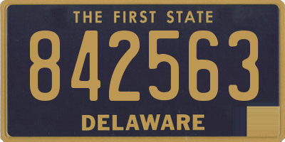 DE license plate 842563