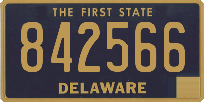 DE license plate 842566