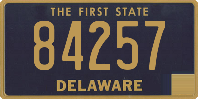 DE license plate 84257