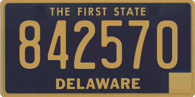 DE license plate 842570