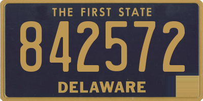 DE license plate 842572
