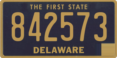DE license plate 842573
