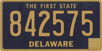 DE license plate 842575