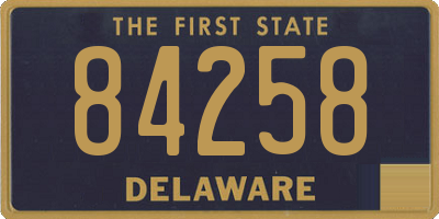 DE license plate 84258