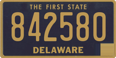DE license plate 842580