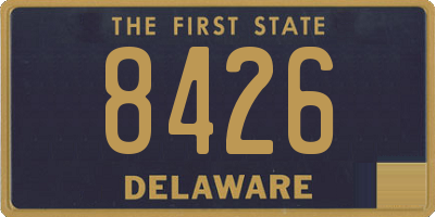 DE license plate 8426