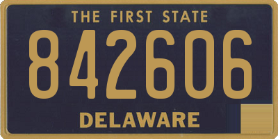 DE license plate 842606