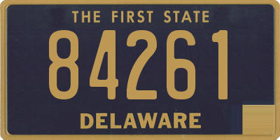 DE license plate 84261