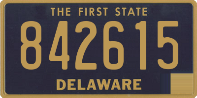 DE license plate 842615