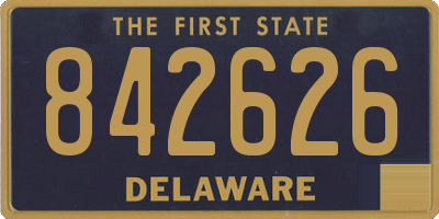 DE license plate 842626
