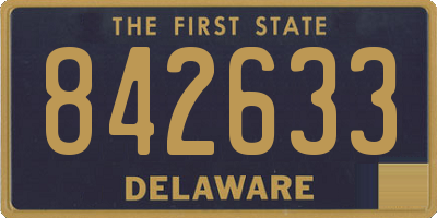 DE license plate 842633