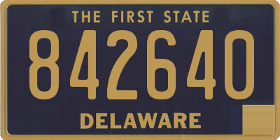 DE license plate 842640