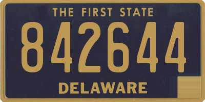 DE license plate 842644