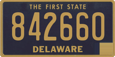 DE license plate 842660