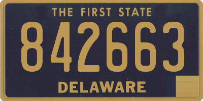 DE license plate 842663