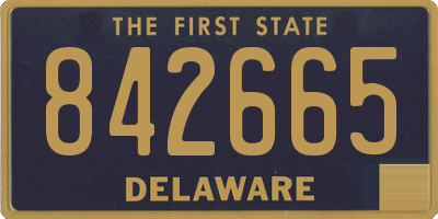 DE license plate 842665