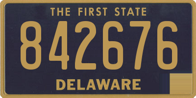 DE license plate 842676