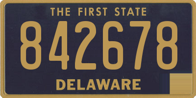 DE license plate 842678