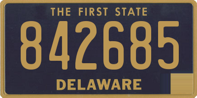 DE license plate 842685