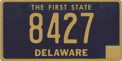 DE license plate 8427