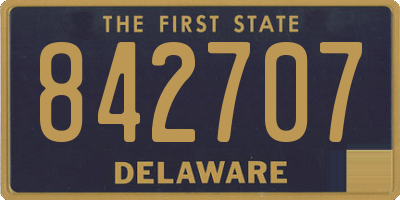 DE license plate 842707