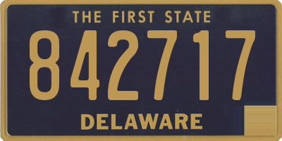 DE license plate 842717