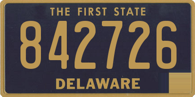 DE license plate 842726