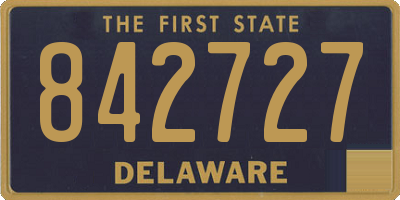 DE license plate 842727