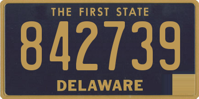 DE license plate 842739