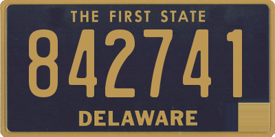 DE license plate 842741