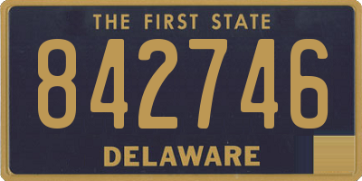 DE license plate 842746