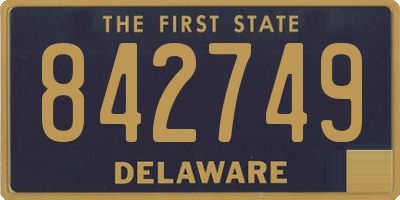 DE license plate 842749