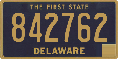 DE license plate 842762