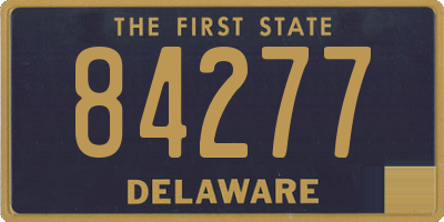 DE license plate 84277
