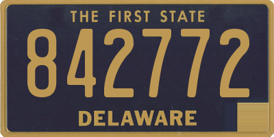 DE license plate 842772