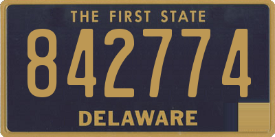 DE license plate 842774