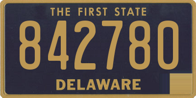 DE license plate 842780
