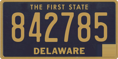 DE license plate 842785