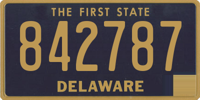 DE license plate 842787