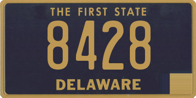 DE license plate 8428