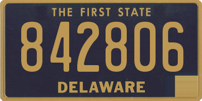DE license plate 842806