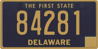 DE license plate 84281