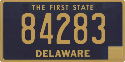 DE license plate 84283