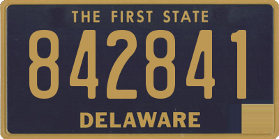 DE license plate 842841