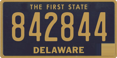 DE license plate 842844