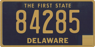 DE license plate 84285