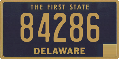 DE license plate 84286