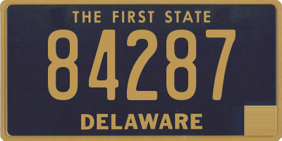 DE license plate 84287