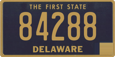 DE license plate 84288