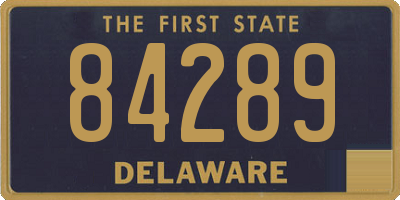 DE license plate 84289